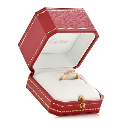 Cartier 18K Pink White Yellow Gold 4.8mm Vendome Louis Cartier Wedding Band Ring 54 7 6 of 6