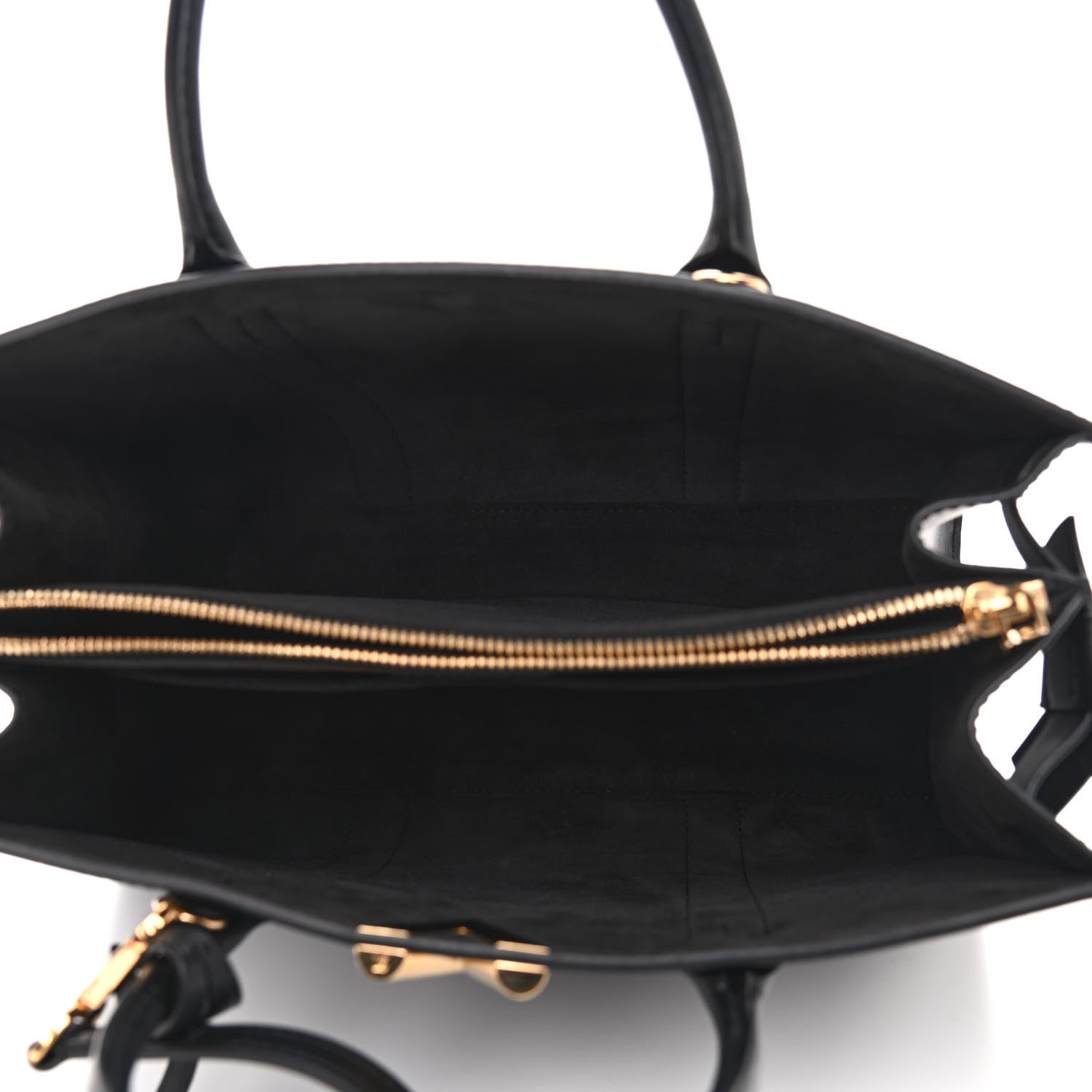 Louis Vuitton Monogram Cuir Plume Very Tote MM Black 5 of 8