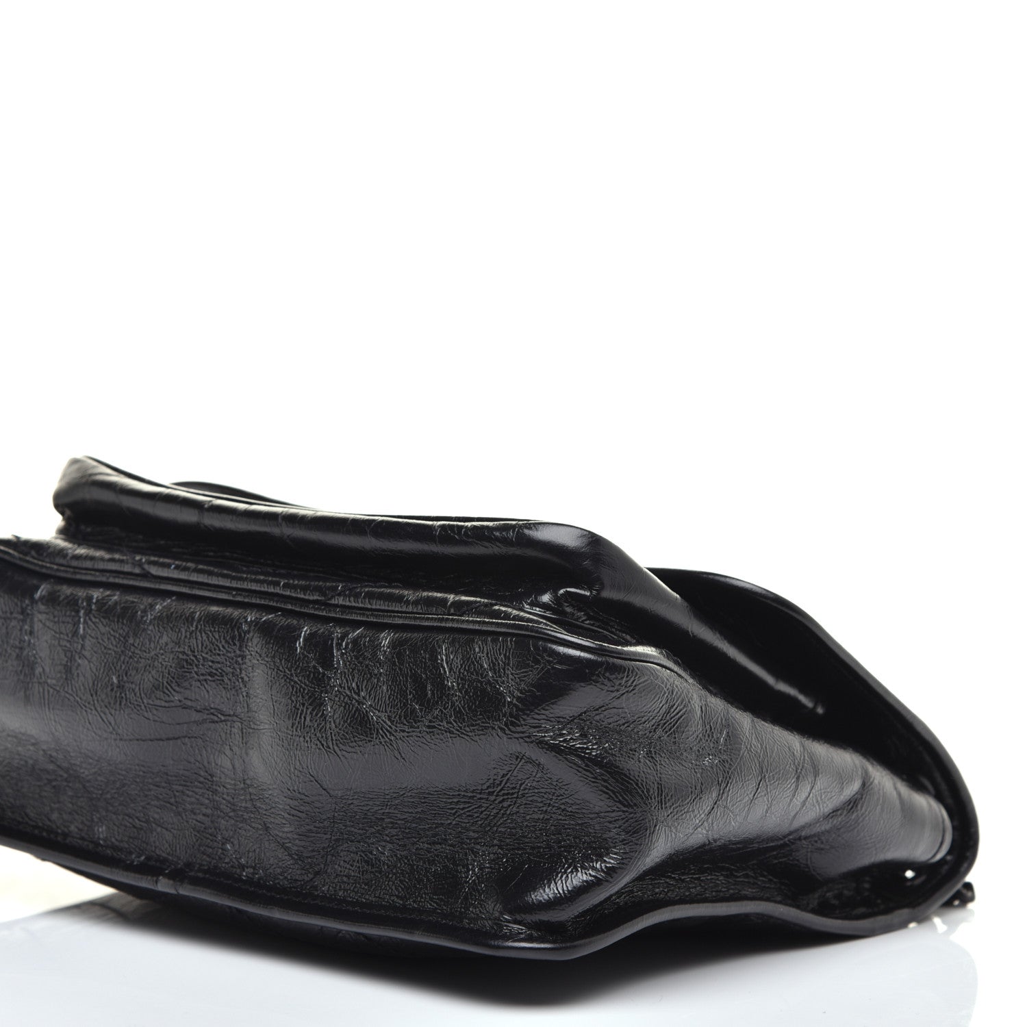 Saint Laurent Crinkled Calfskin Matelasse Monogram Medium Niki Chain Satchel Black 8 of 8