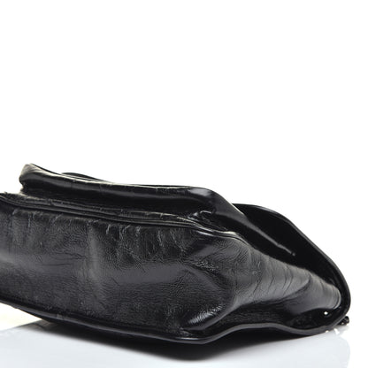 Saint Laurent Crinkled Calfskin Matelasse Monogram Medium Niki Chain Satchel Black 8 of 8