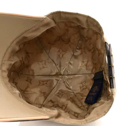 Louis Vuitton Monogram Polyester Silk LV Get Ready Cap M Beige 6 of 7