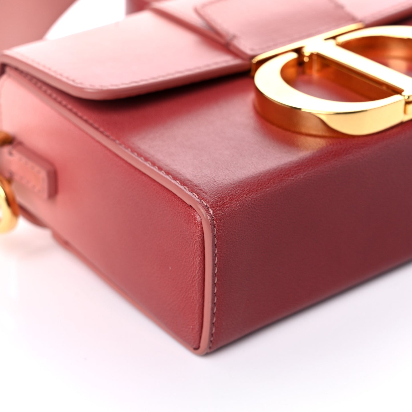 Gradient Smooth Calfskin Gradient 30 Montaigne Box Bag Rose Multicolor