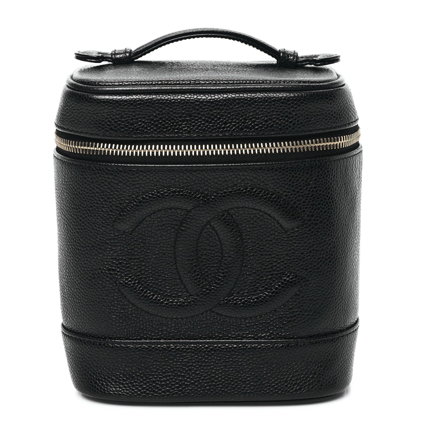 Chanel Caviar Vanity Cosmetic Case Black 1 of 12