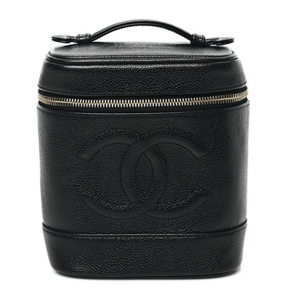 Chanel Caviar Vanity Cosmetic Case Black 1 of 12