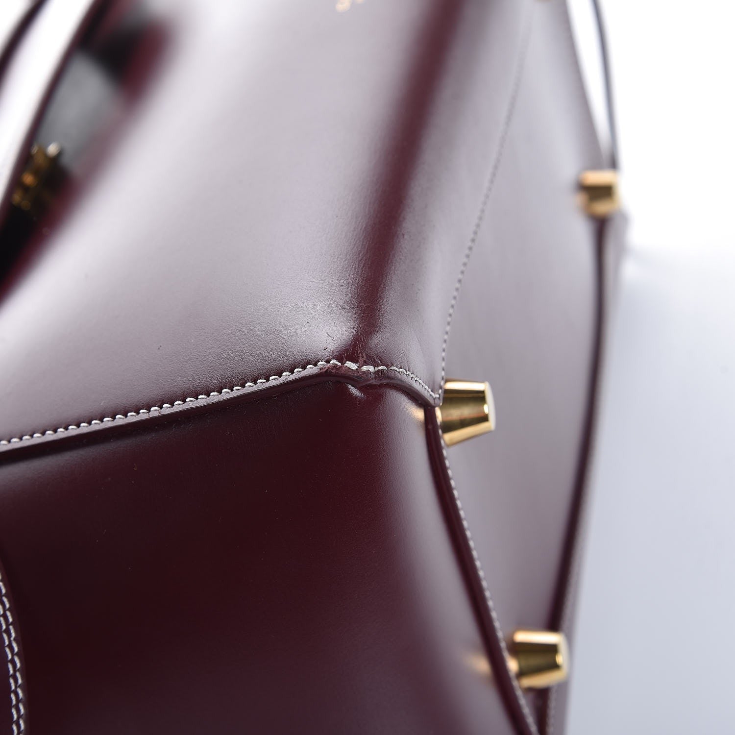 Celine Natural Calfskin Mini Belt Bag Burgundy 11 of 15