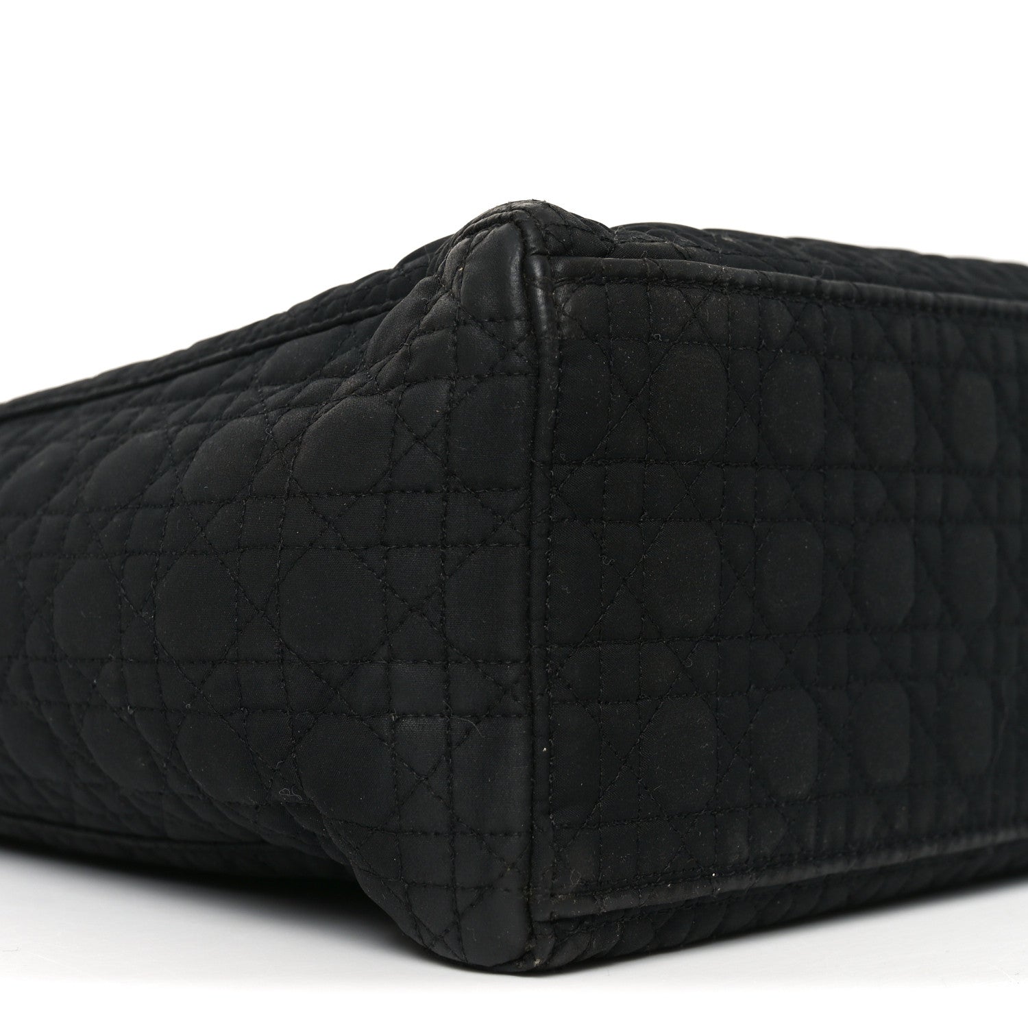 Christian Dior Nylon Cannage Large Lady Dior Black 9 of 11