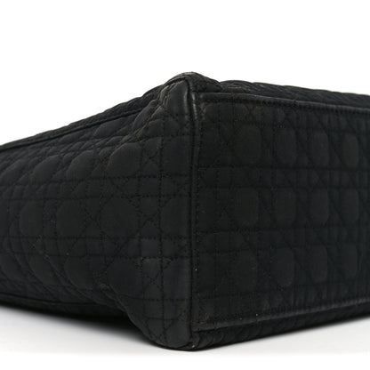 Christian Dior Nylon Cannage Large Lady Dior Black 9 of 11