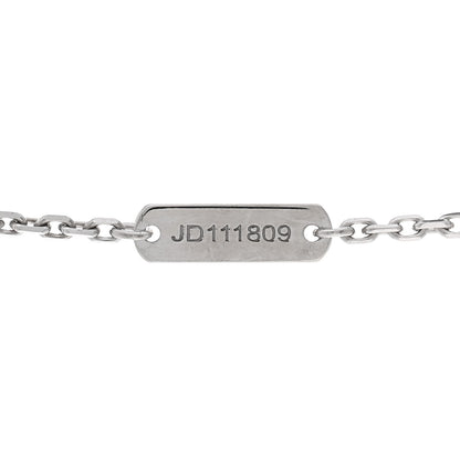 Van Cleef & Arpels 18K White Gold Guilloche Vintage Alhambra Pendant Necklace 5 of 6
