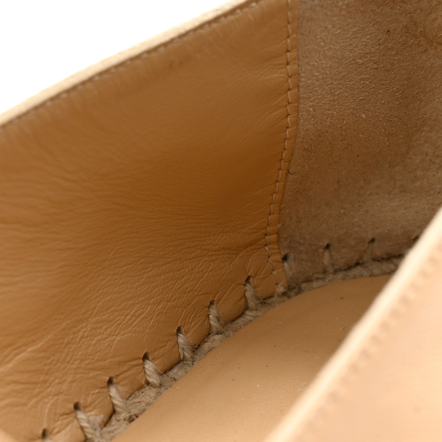 Lambskin CC Espadrilles 38 Beige Black
