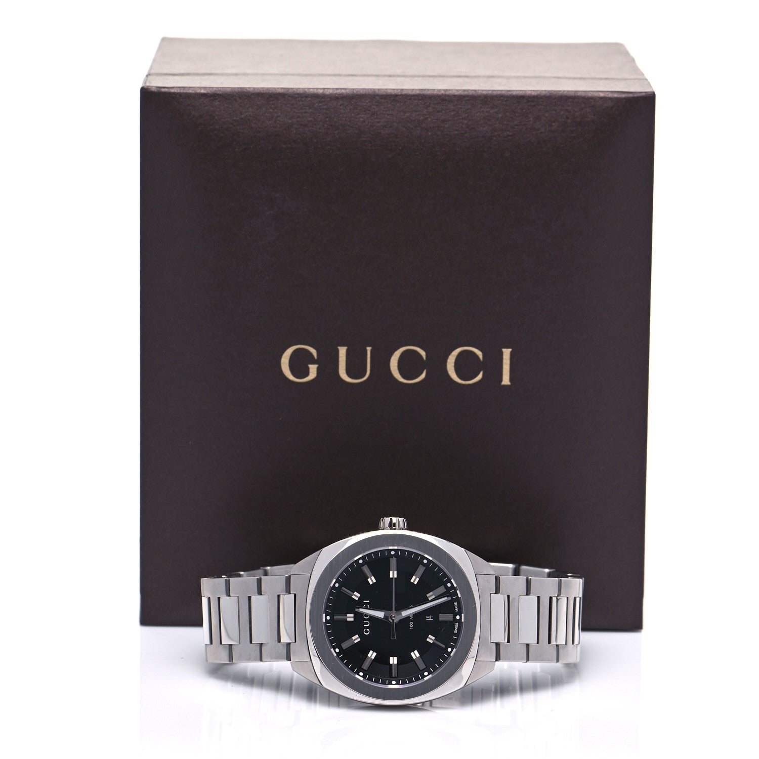 Gucci Stainless Steel 36mm G-Timeless Quartz Watch Black 6 of 6