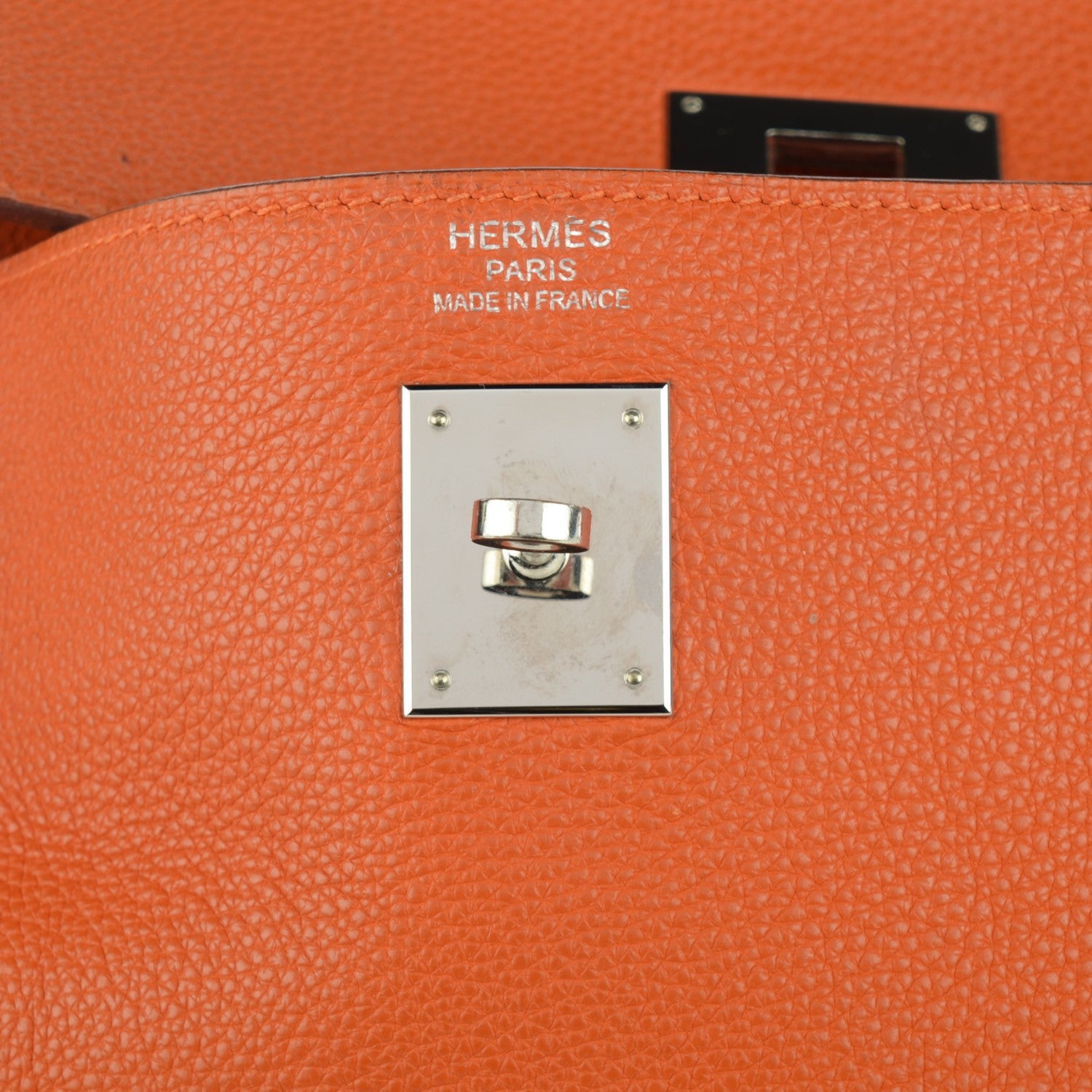 Hermes Togo Kelly Retourne 40 Orange 7 of 20