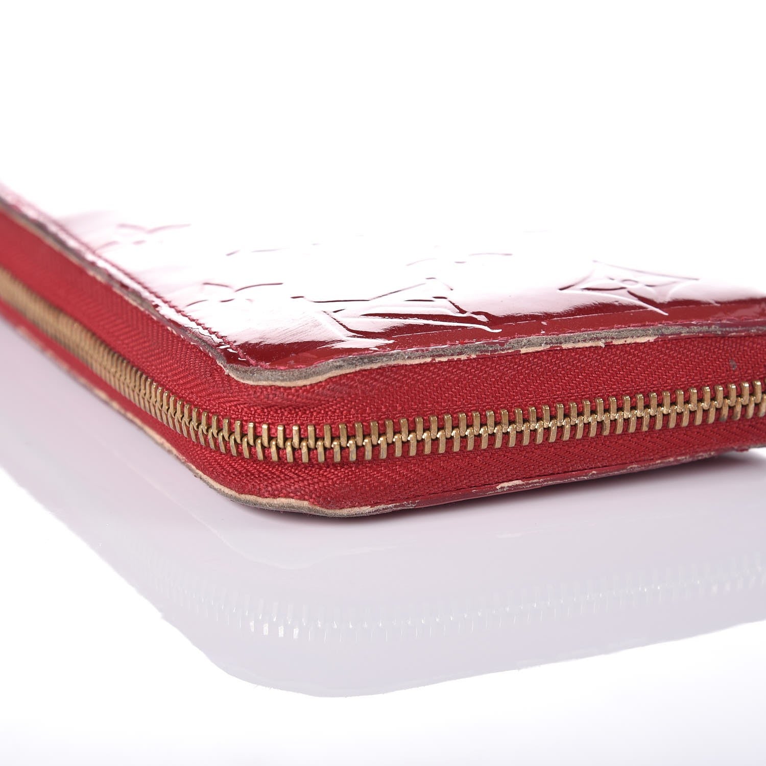 Louis Vuitton Vernis Rayures Zippy Wallet Pomme D'Amour 9 of 11
