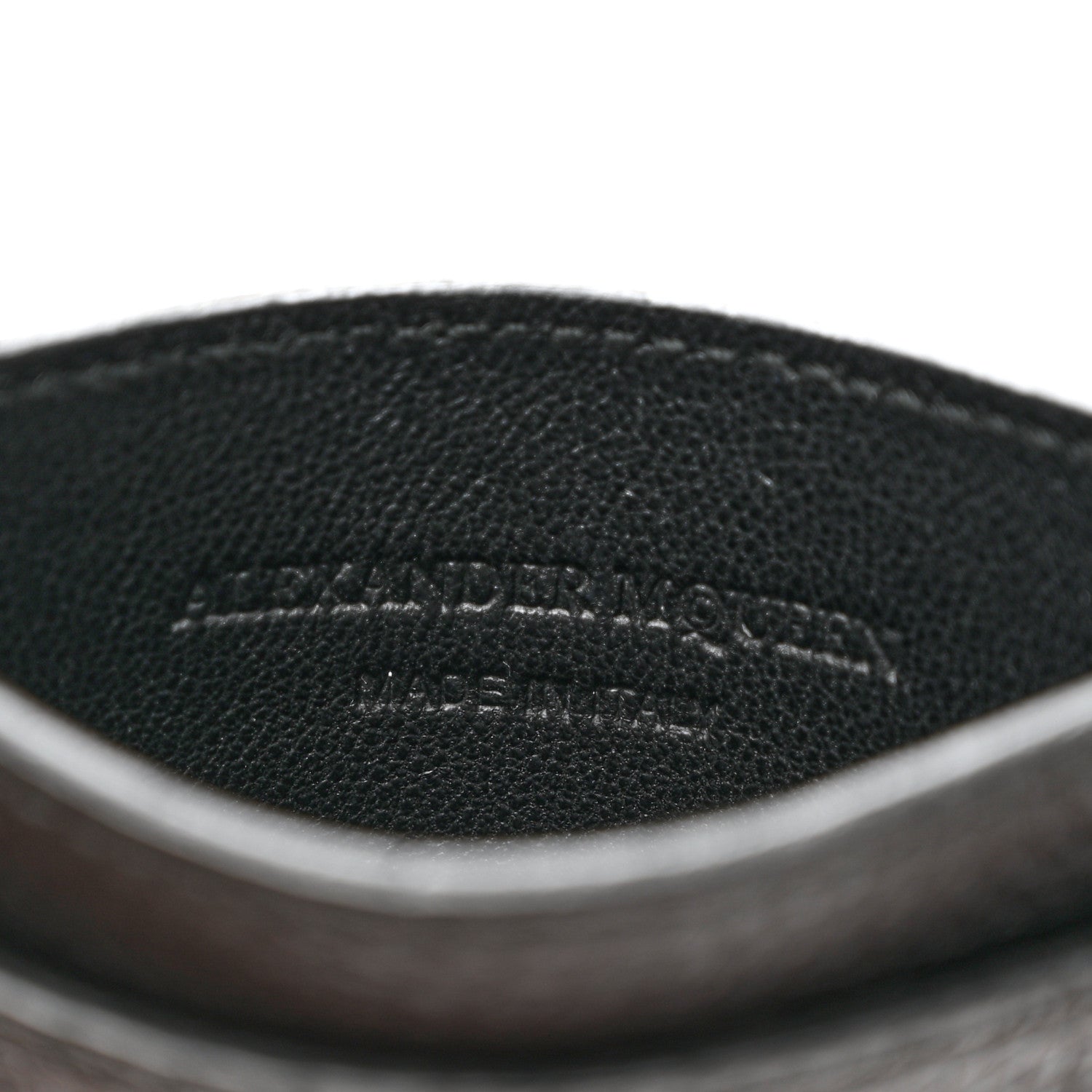 Alexander McQueen Calfskin Skull Card Holder Black 6 of 6