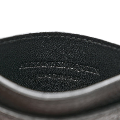 Alexander McQueen Calfskin Skull Card Holder Black 6 of 6