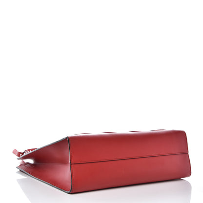 Gucci Calfskin Embossed Medium XL Tote Red 4 of 7