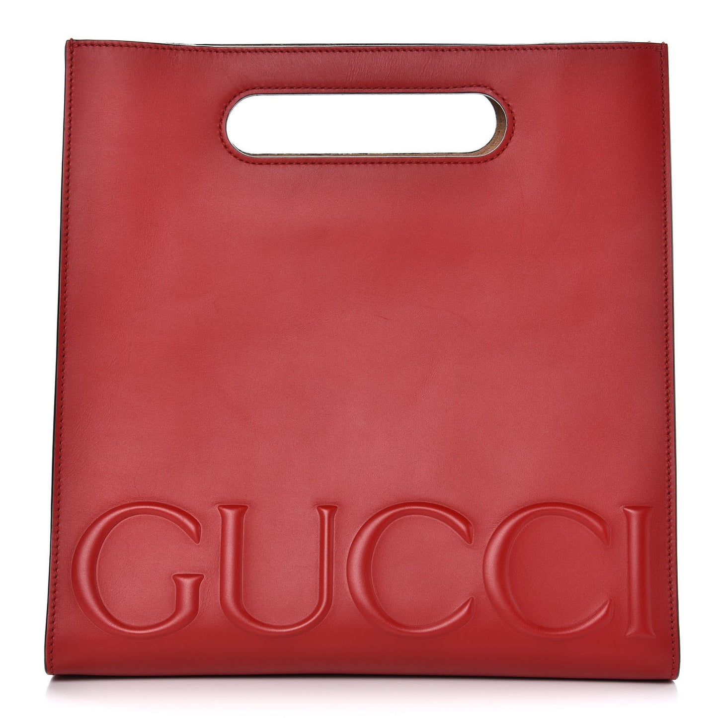 Calfskin Small XL Tote Red