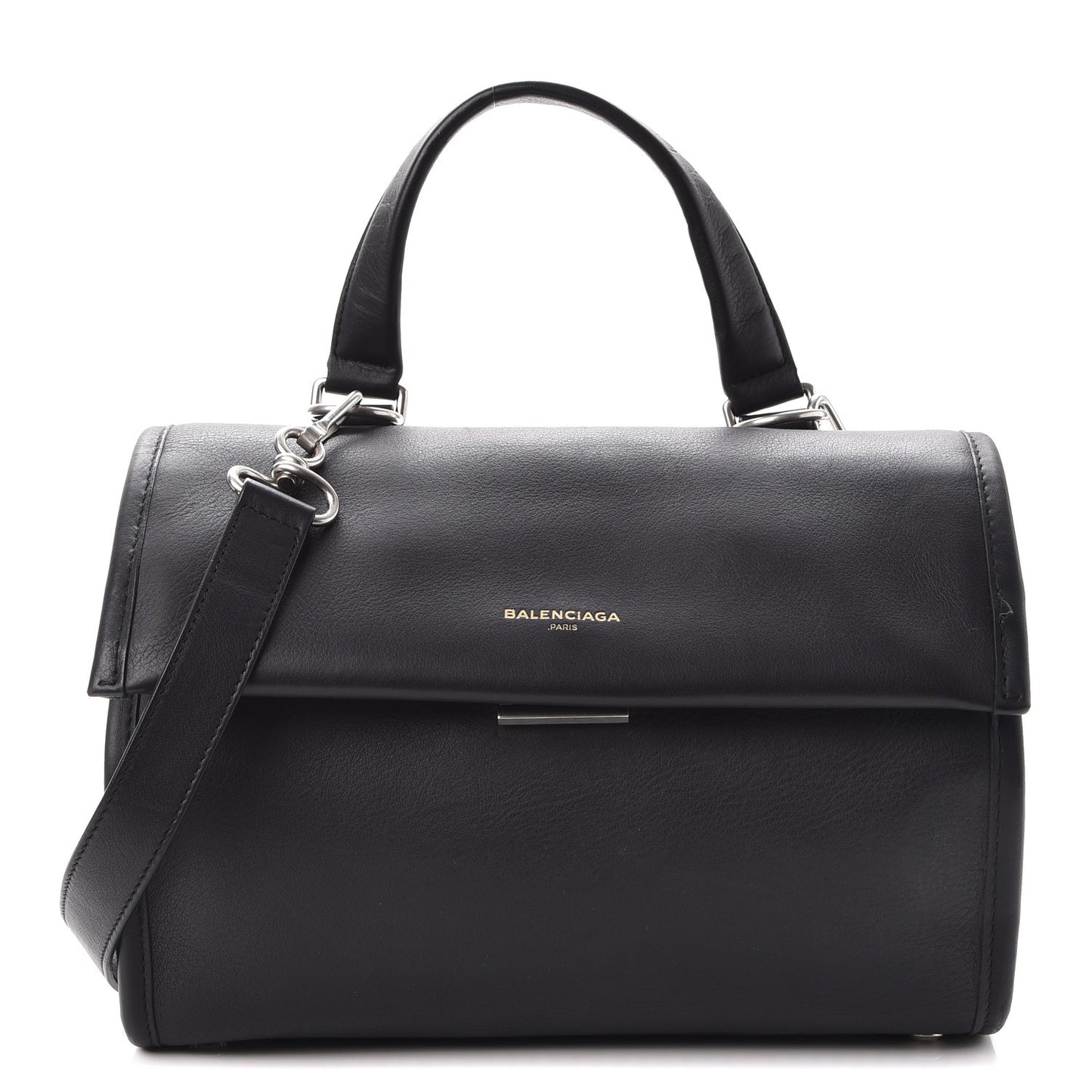 Veau Soyeux Small Tool Satchel Black