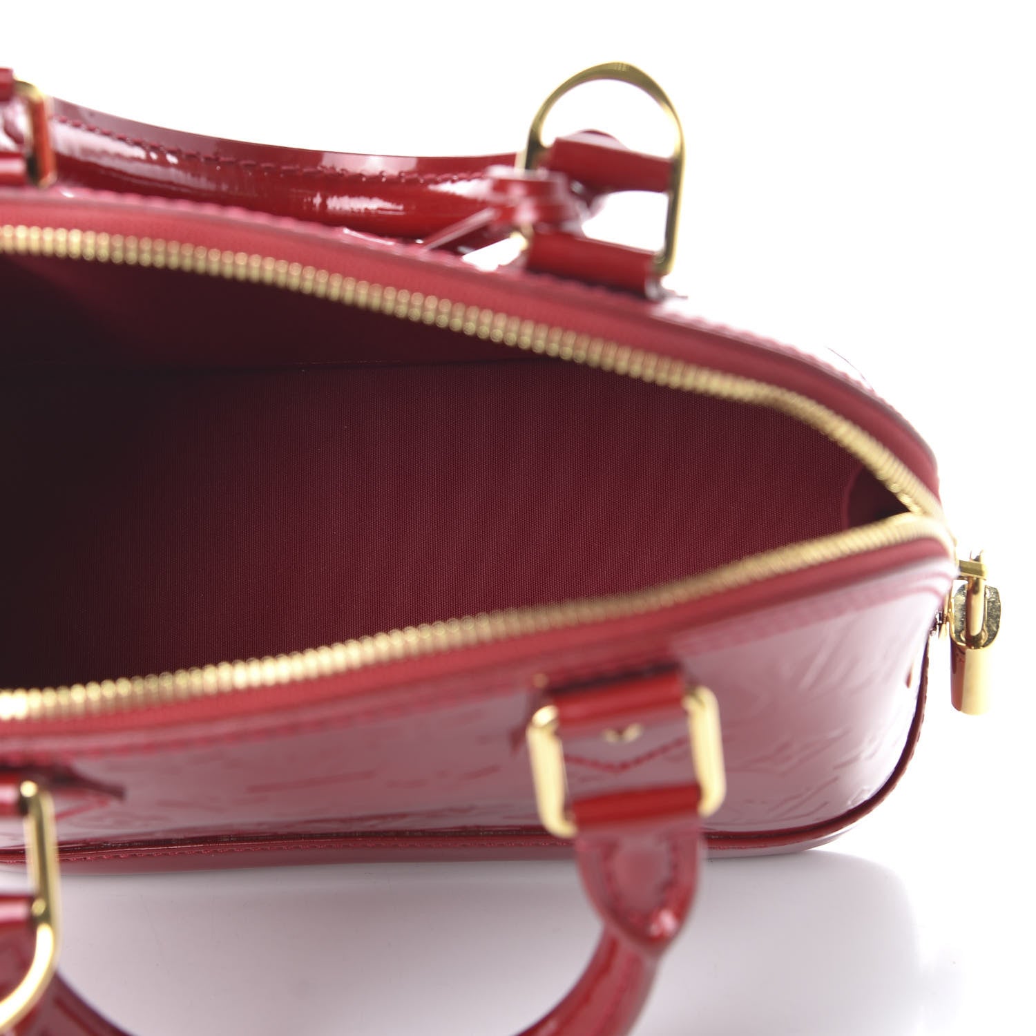 Louis Vuitton Vernis Alma BB Pomme D'Amour 5 of 9
