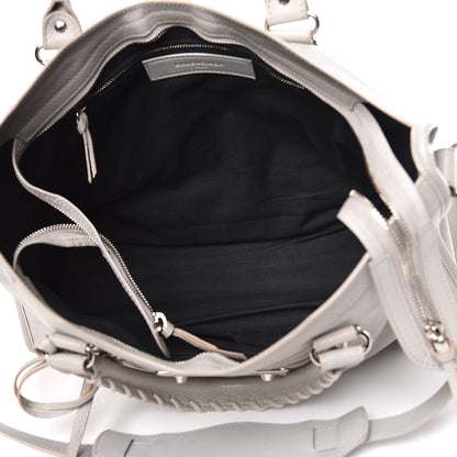 Balenciaga Chevre Silver Metallic Edge Hardware City Gris Glace 7 of 12