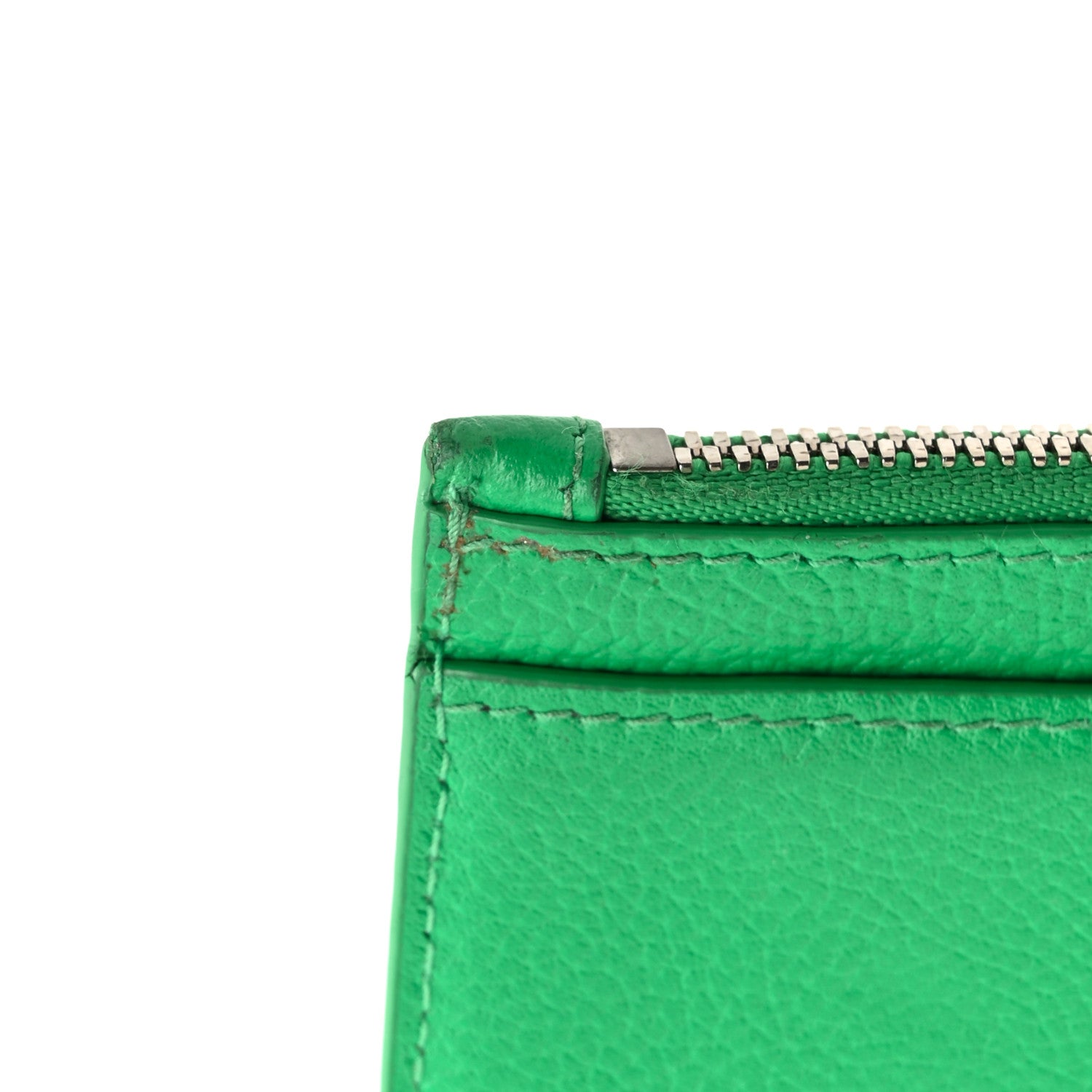 Balenciaga Grained Calfskin Logo Large Cash Long Coin Card Holder