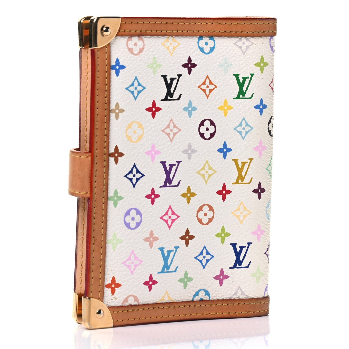 Monogram Multicolor Small Ring Agenda Cover White