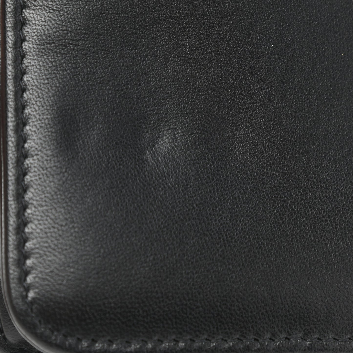Lambskin Quilted Studded Wallet On Chain WOC Black