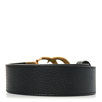 Gucci Calfskin Double G Reversible Belt 85 34 Black Cocoa 2 of 4