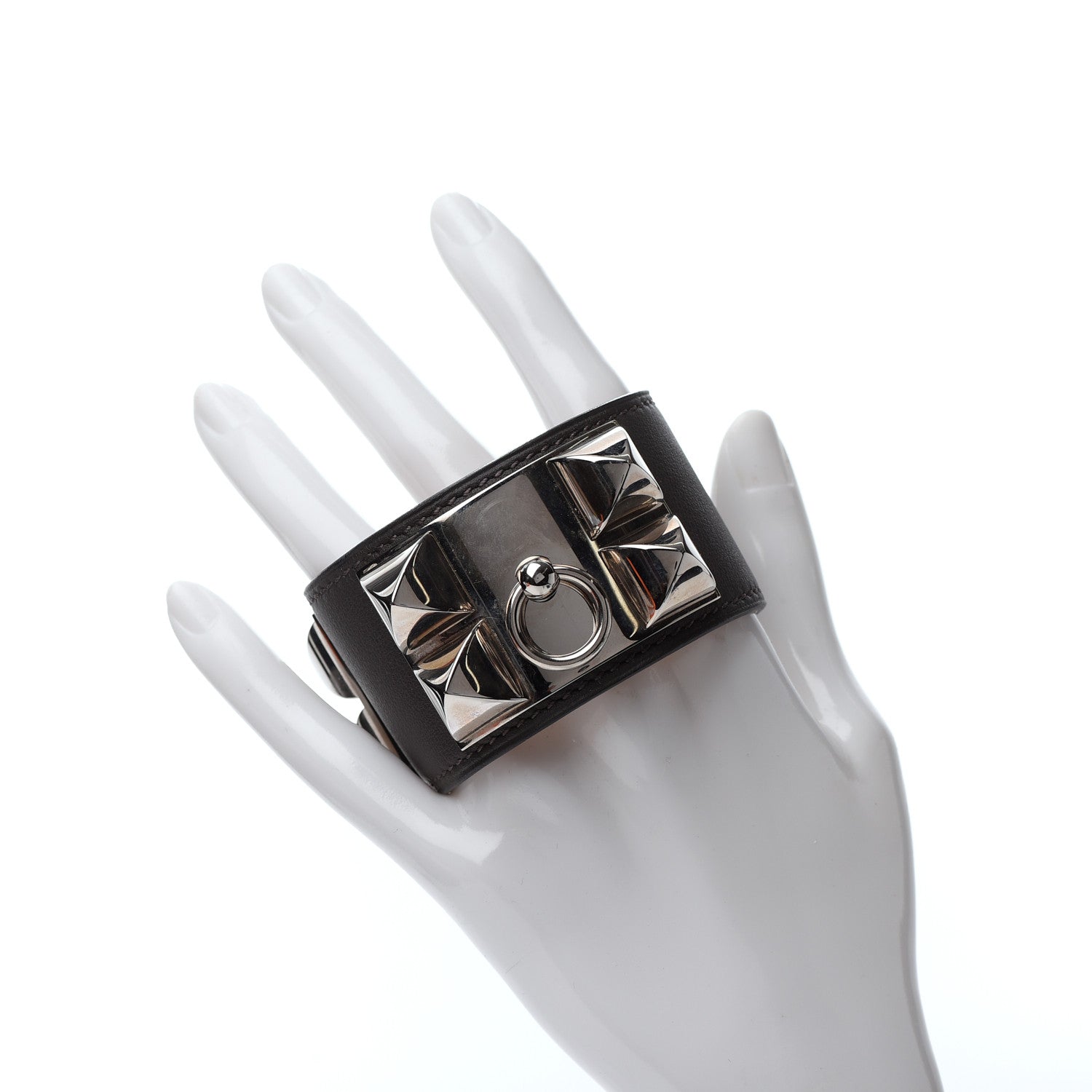 Hermes Chamonix Collier de Chien CDC Bracelet S Chocolate 2 of 6