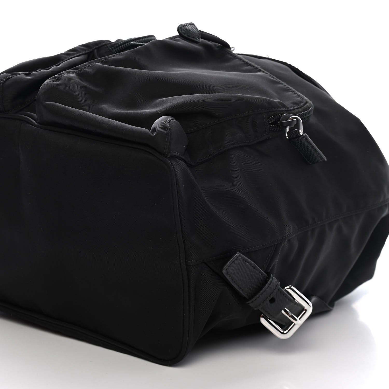 Prada Tessuto Nylon Saffiano Medium Backpack Black 15 of 16