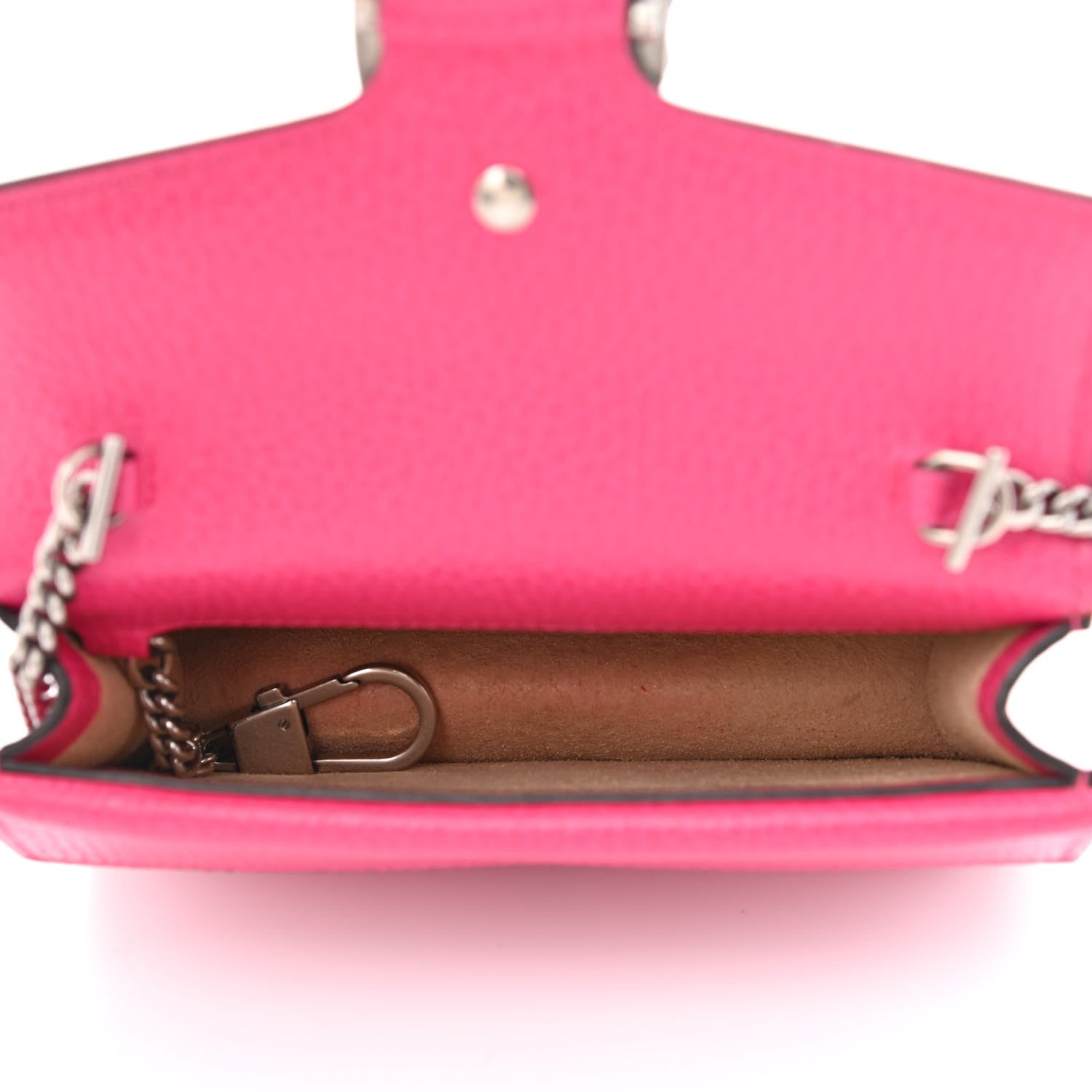 Gucci Dollar Calfskin Crystal Super Mini Dionysus Shoulder Bag Box Pink Black Diamond 5 of 10