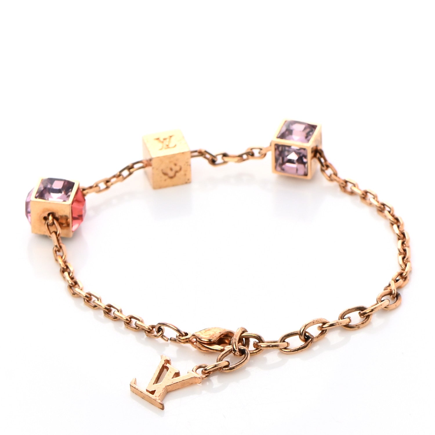 Louis Vuitton Swarovski Gamble Bracelet Gold 3 of 6