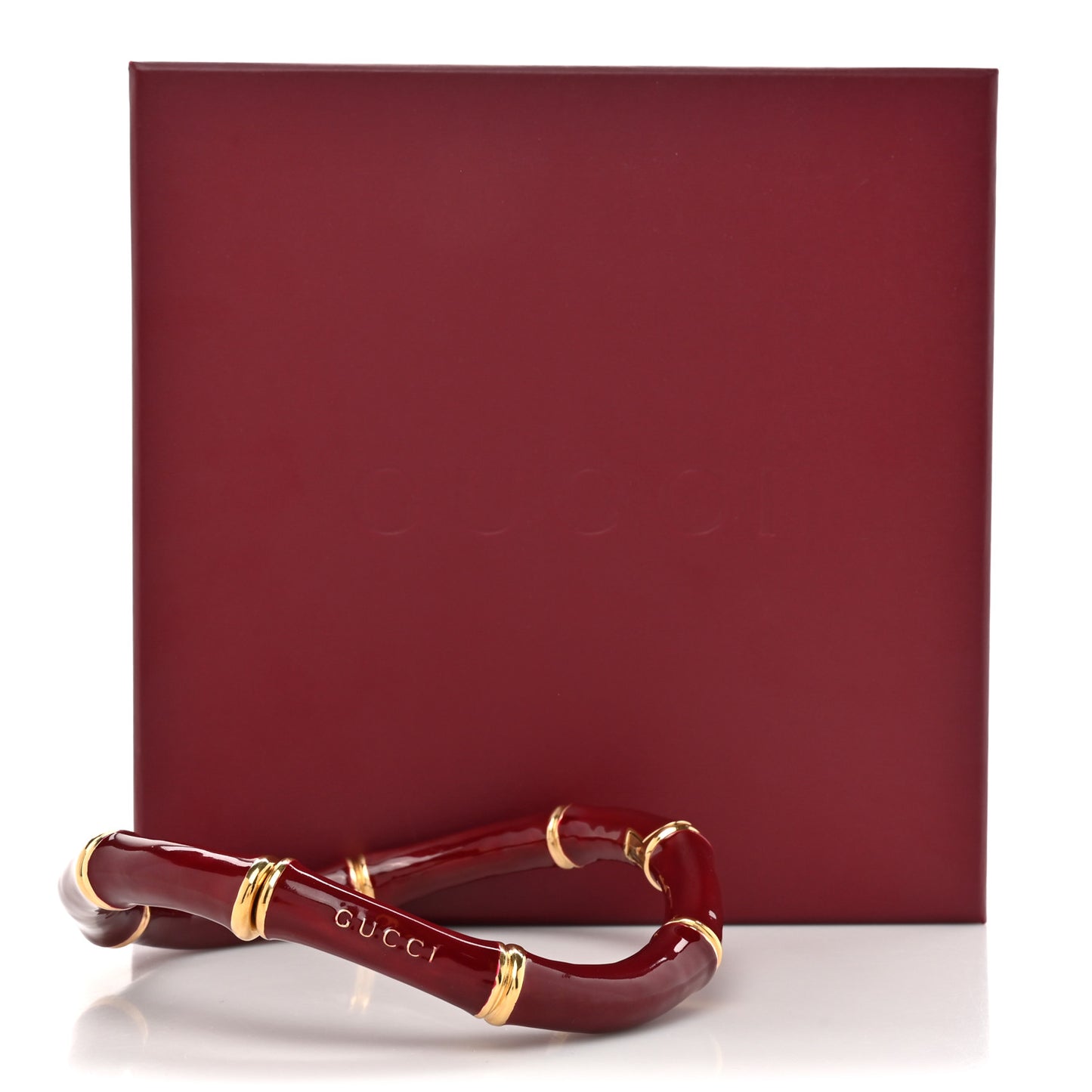 Metal Enamel Bamboo Choker Necklace Rosso Ancora