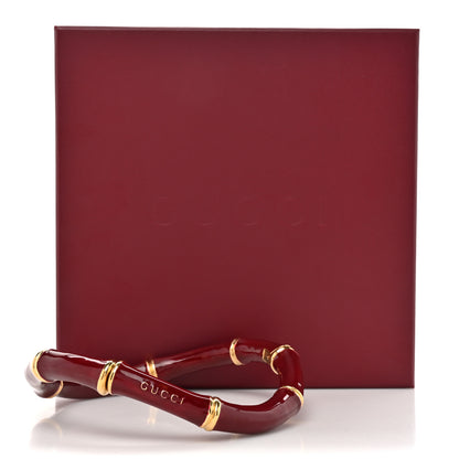 Gucci Metal Enamel Bamboo Choker Necklace Rosso Ancora 5 of 5
