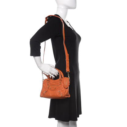 Balenciaga Agneau Giant 12 Gold Hardware Mini City Tangerine 2 of 13