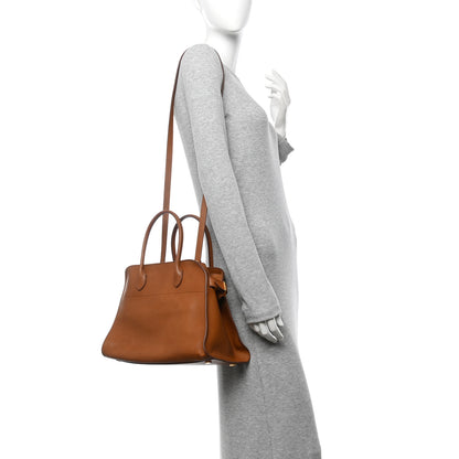 The Row Polished Saddle Calfskin Soft Margaux 12 Cuir 2 of 9