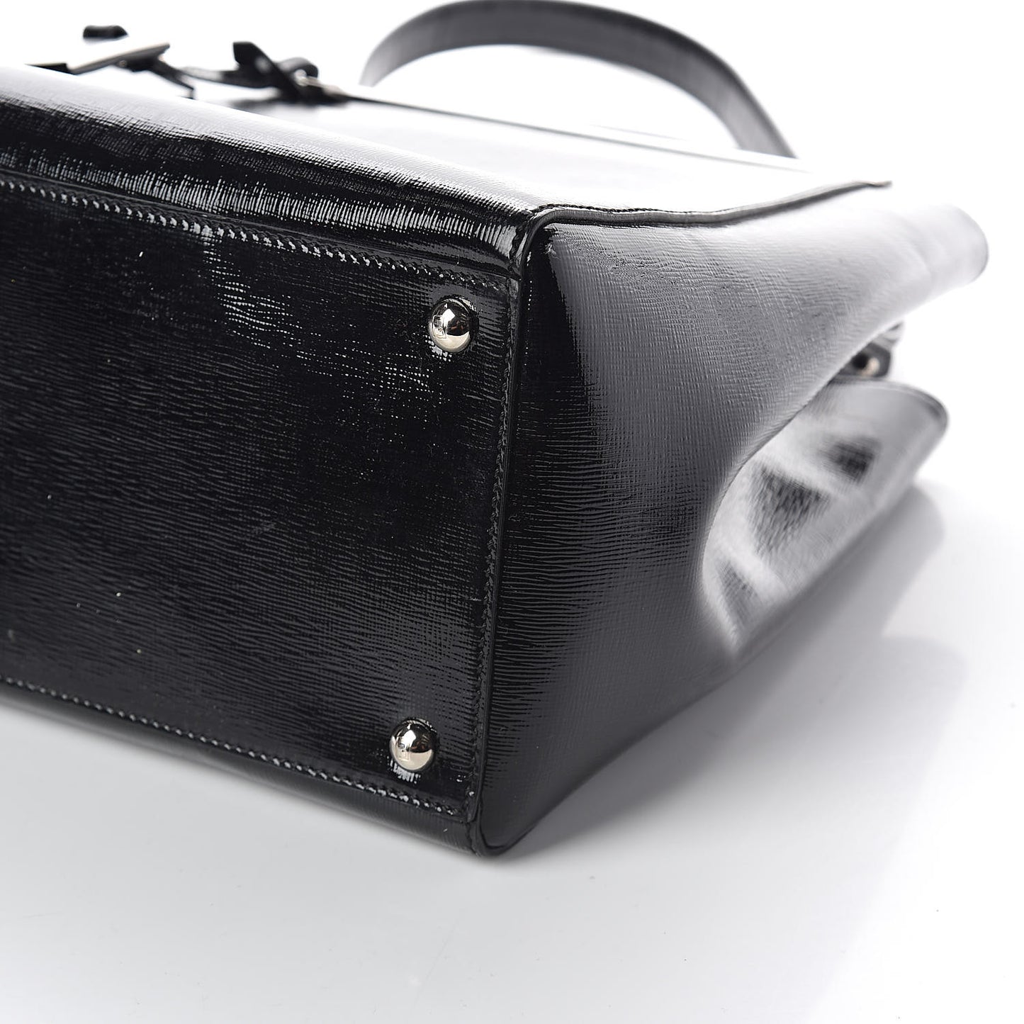Patent Vitello Elite Regular 2Jours Tote Black