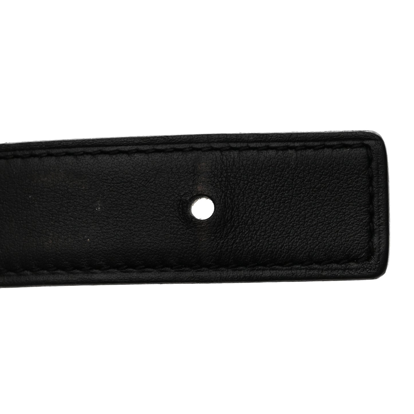 Swift Epsom 24mm Mini Constance H Belt 75 Black Gold