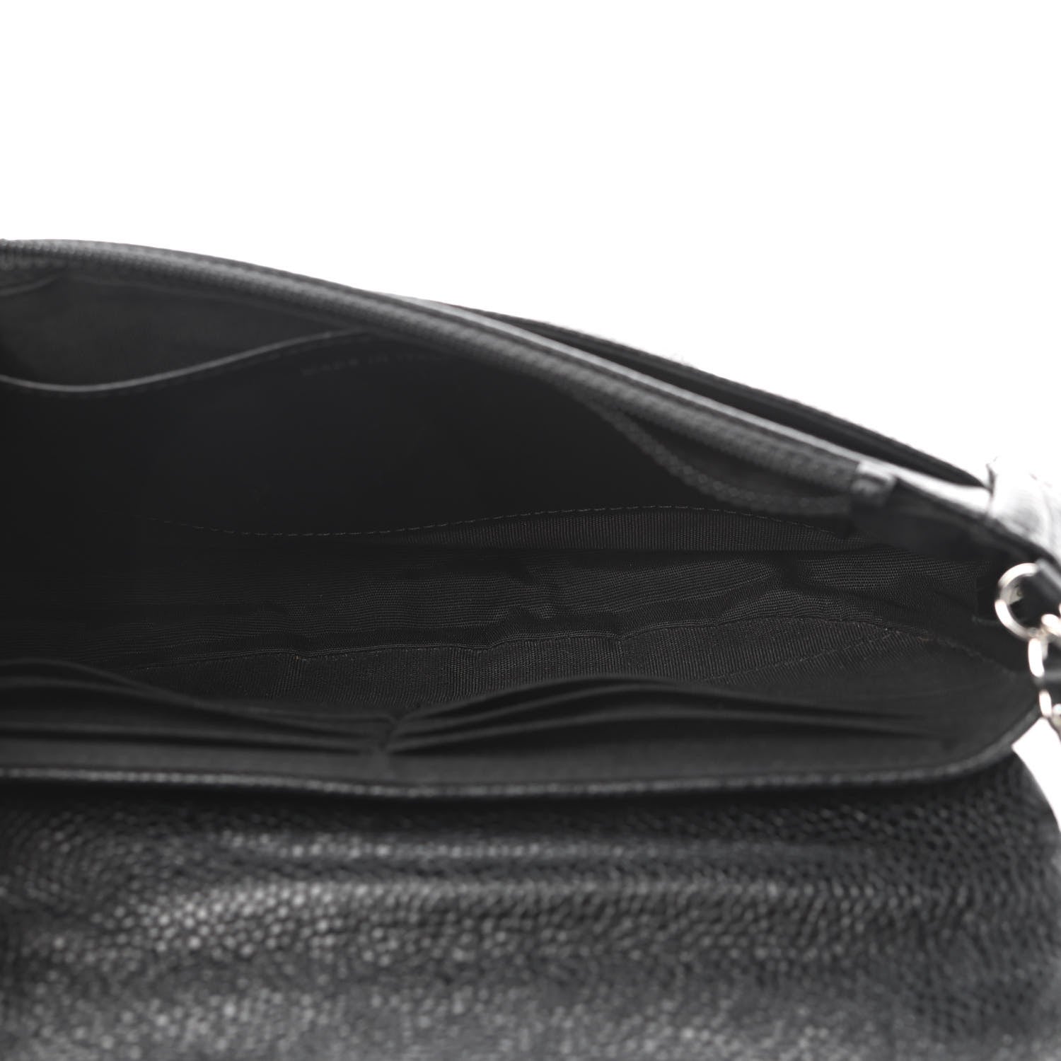 Chanel Caviar Half Moon Wallet On Chain WOC Black 8 of 22