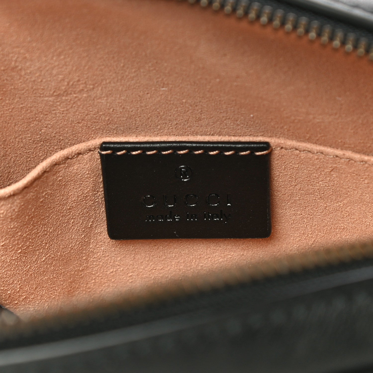 Gucci Calfskin Matelasse GG Marmont Belt Bag 75 30 Black 6 of 16