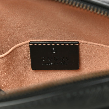 Gucci Calfskin Matelasse GG Marmont Belt Bag 75 30 Black 6 of 16