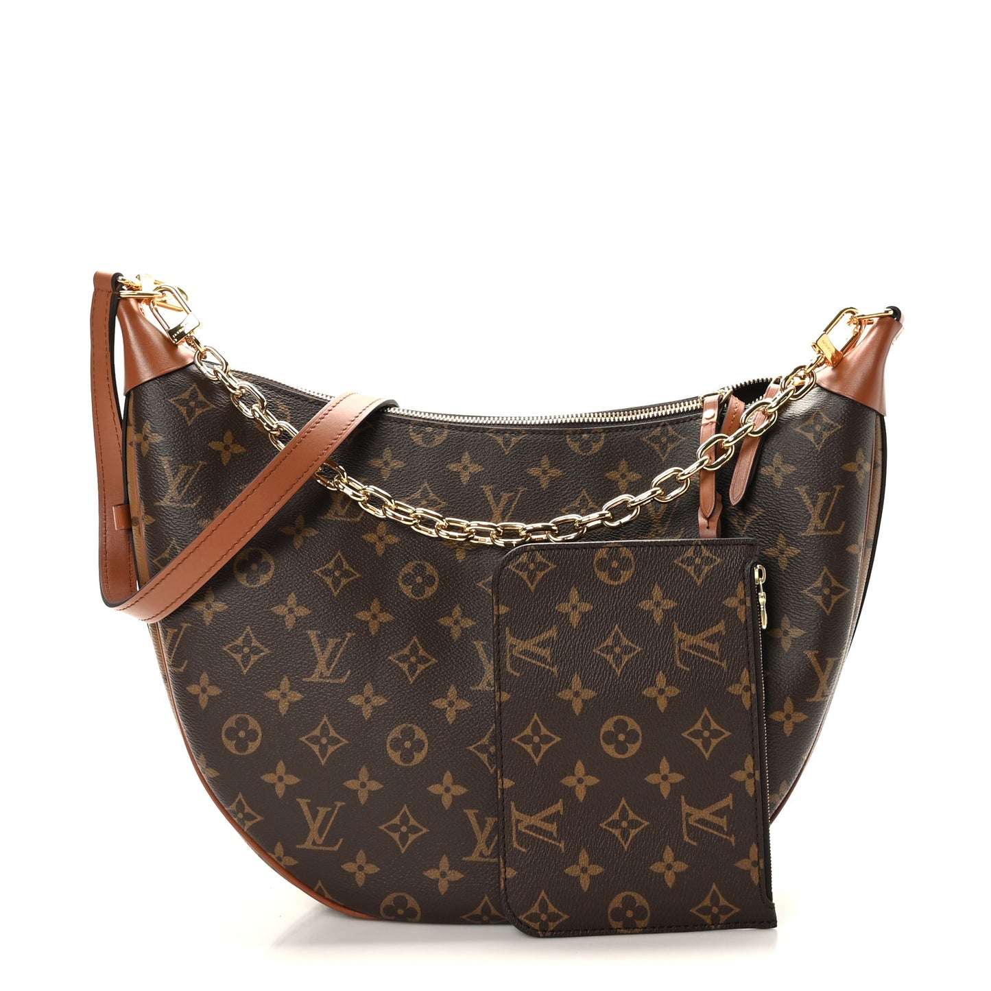 Reverse Monogram Loop Hobo