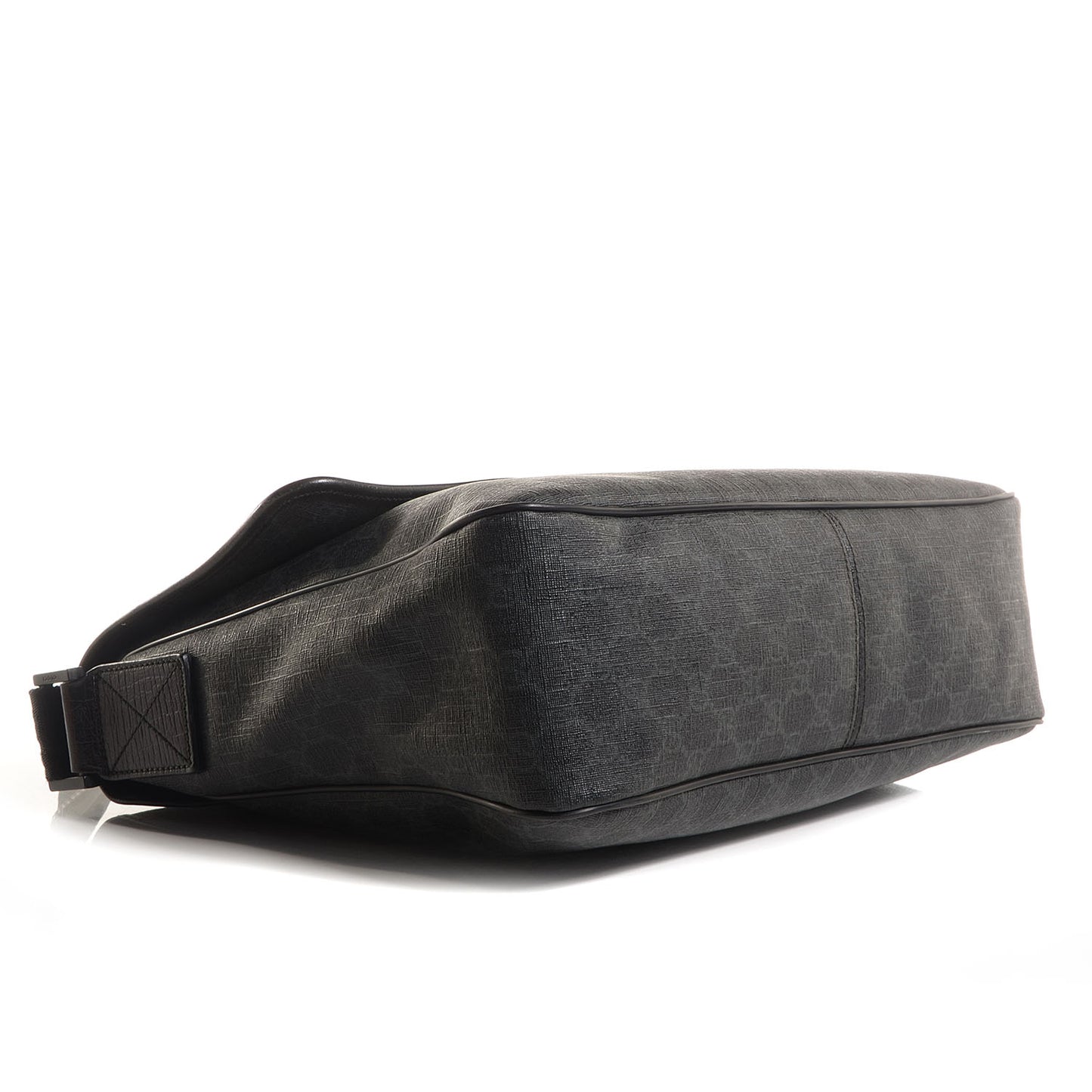 GG Plus Monogram Medium Flap Messenger Bag Black