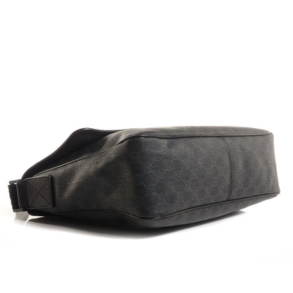 Gucci GG Plus Monogram Medium Flap Messenger Bag Black 4 of 7