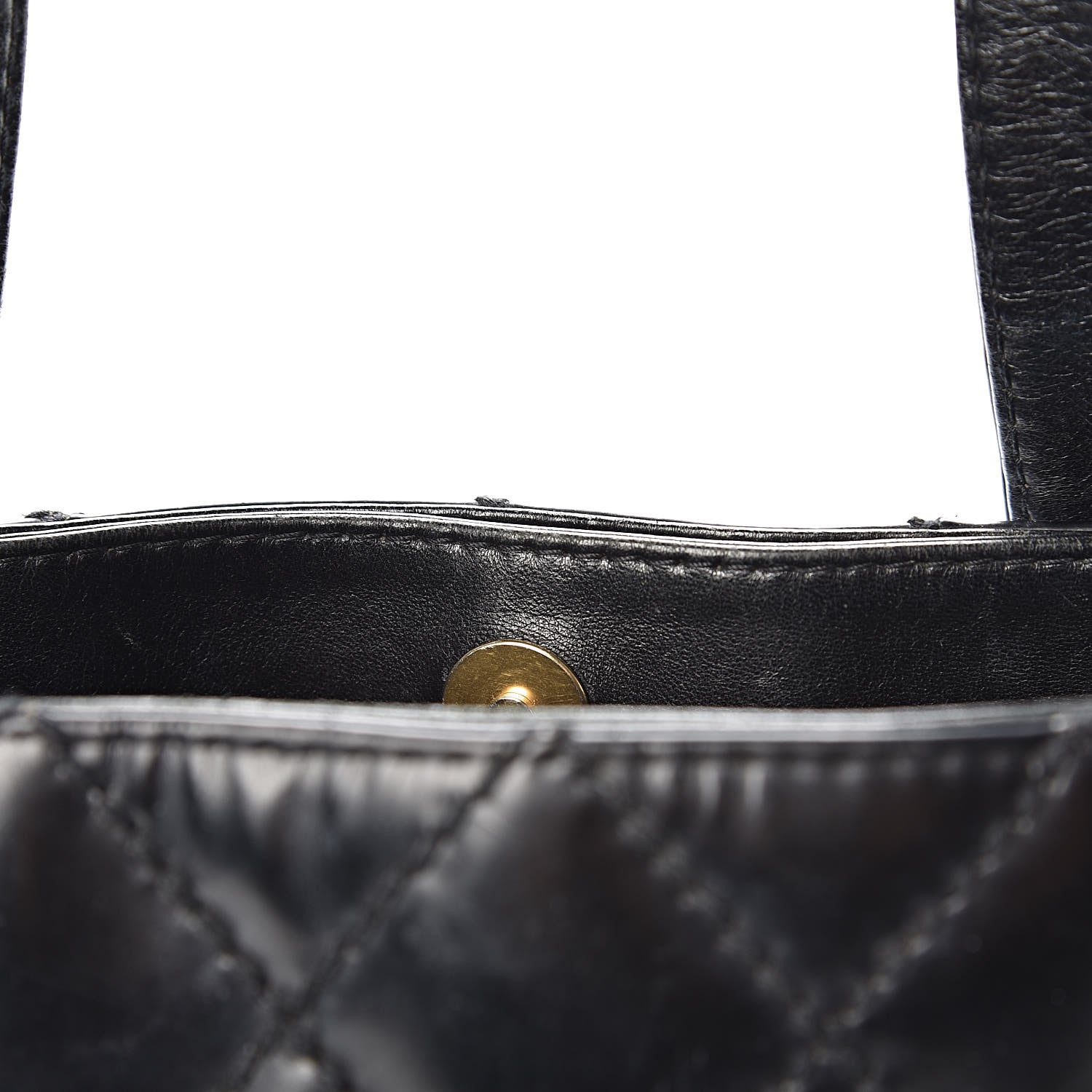 Chanel Calfskin Quilted Small Surpique Stitch Tote Black 12 of 19