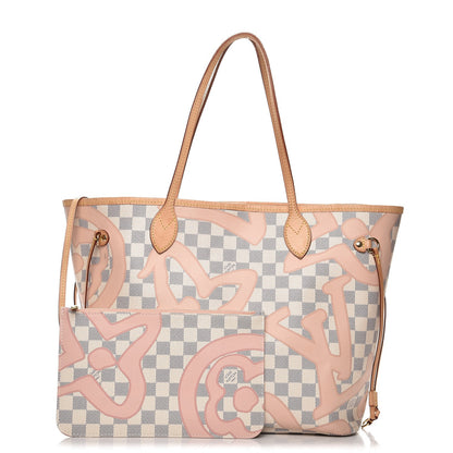 Louis Vuitton Damier Azur Tahitienne Neverfull MM 1 of 22