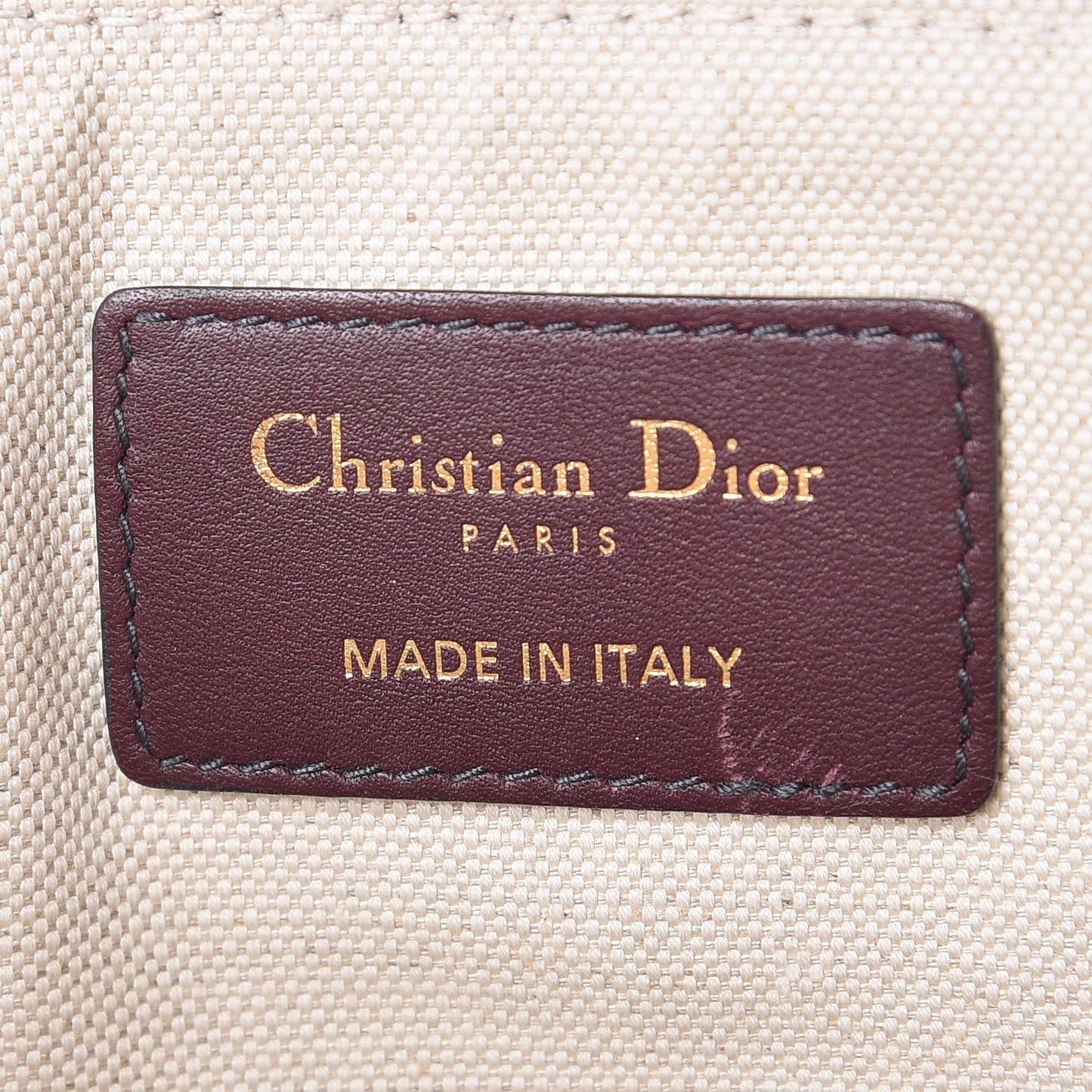 Oblique Logo Pouch Burgundy