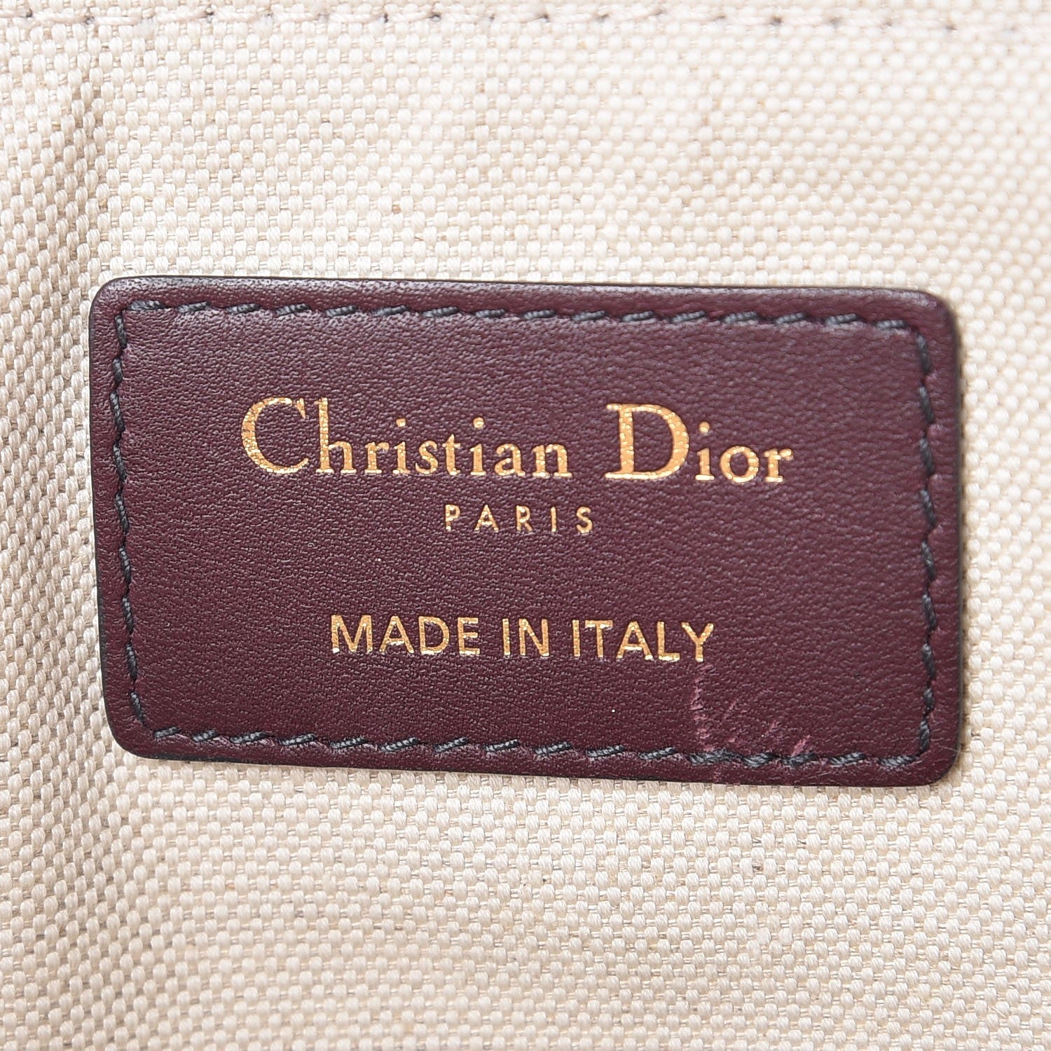 Christian Dior Oblique Logo Pouch Burgundy 7 of 8