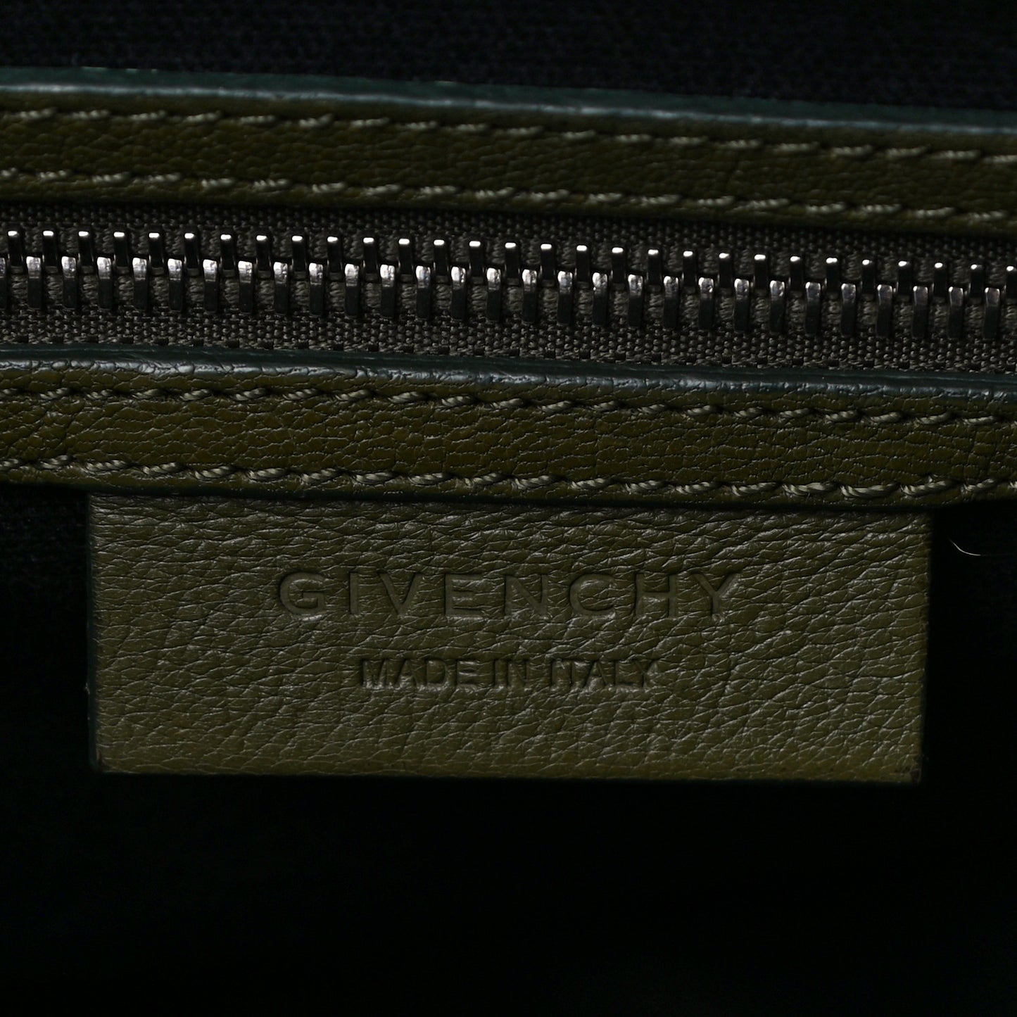 Sugar Goatskin Small Antigona Khaki
