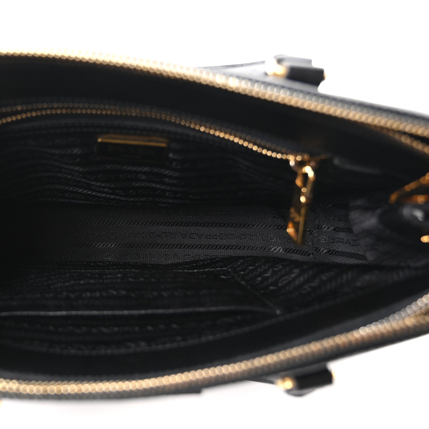 Prada Saffiano Small Galleria Double Zip Tote Black 5 of 10