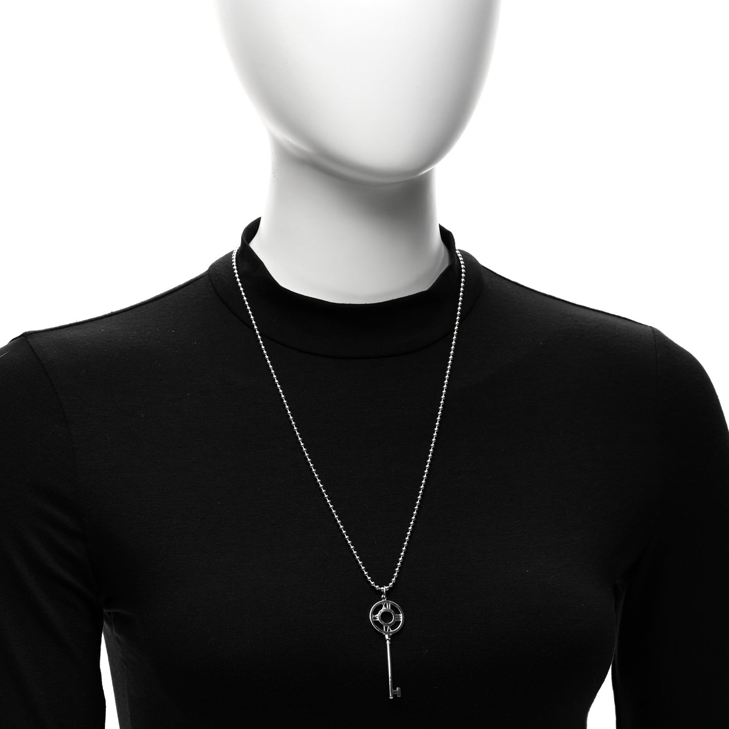 Sterling Silver Atlas Key Pendant Necklace